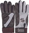 Grey Black Batting Glove